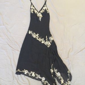 Cache 100% Silk Beaded Gown